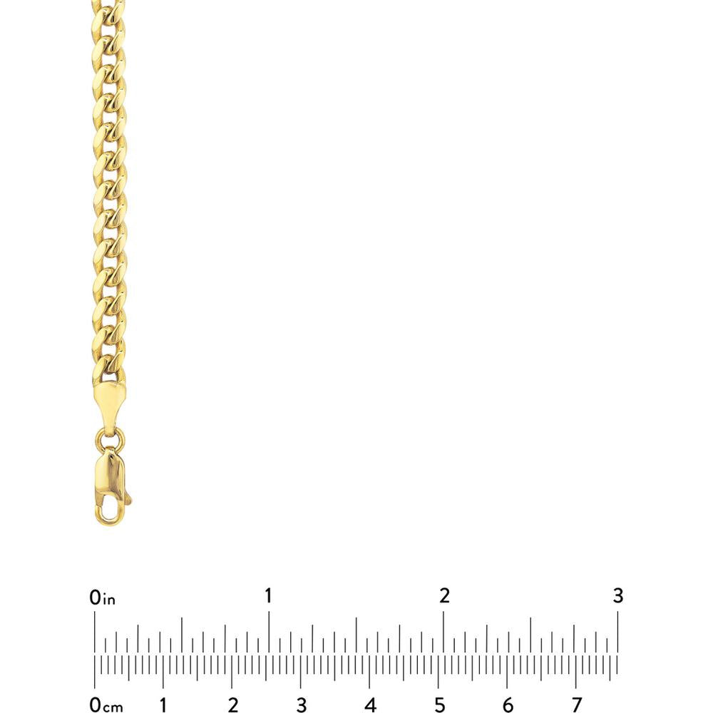 Olas d'Oro - 14K Yellow Gold 5.00mm Miami Cuban Necklace with Lobster Lock - 28.46 grams
