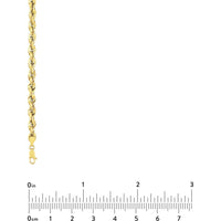 Olas d'Oro - 14K Yellow Gold 5.10mm Light Rope Chain Necklace with Lobster Lock - 24" - 11.25 grams