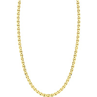 Olas d'Oro - 14K Yellow Gold 5.40mm Concave Mariner Chain Bracelet with Lobster Lock - 7.50" Length