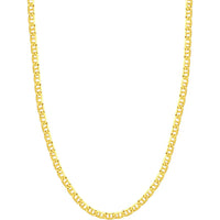 Olas d'Oro - 14K Yellow Gold 5.6mm Mariner Chain Necklace - 30" with Lobster Lock