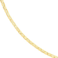 Olas d'Oro - 14K Yellow Gold 5.6mm Mariner Chain Necklace - 30" with Lobster Lock