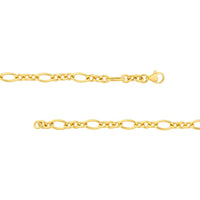 Olas d'Oro - 14K Yellow Gold 5.75mm Hollow Oval Link Chain Necklace - 18'' - 8.6 grams