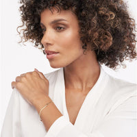 Olas d'Oro - 14K Yellow Gold 50/50 Snake + Curb Circle Station Bracelet - Adjustable Length