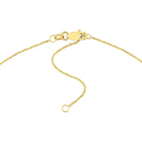 Olas d'Oro - 14K Yellow Gold 5mm Bubble Font Personalized Nameplate Necklace