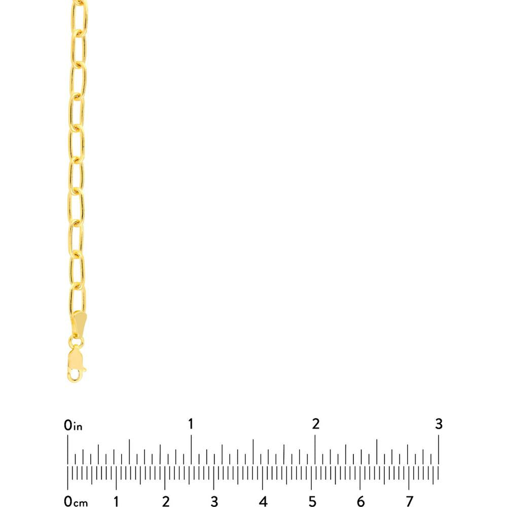 Olas d'Oro - 14K Yellow Gold 5mm Paper Clip Chain Necklace with Lobster Lock - 20 Inches
