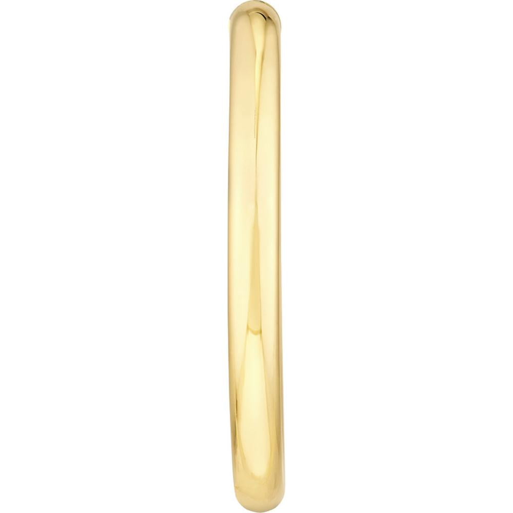 Olas d'Oro - 14K Yellow Gold 5mm x 50mm Tube Hoop Earrings - 7.20 Grams Total Weight