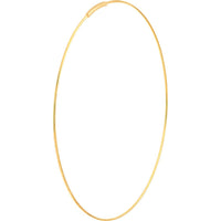 Olas d'Oro - 14K Yellow Gold 60mm Endless Wire Hoop Earrings - Lightweight and Sleek Design