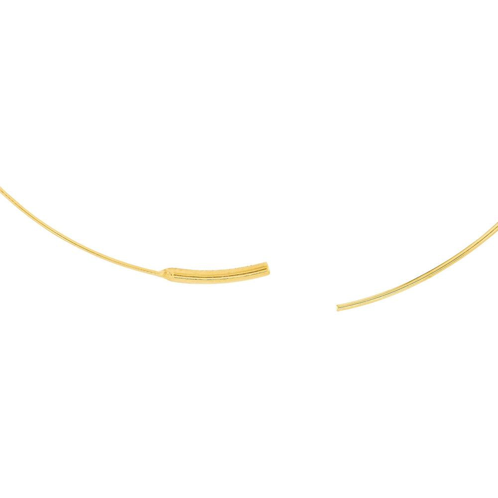 Olas d'Oro - 14K Yellow Gold 60mm Flat Wire Endless Hoop Earrings Lightweight, Elegant Design