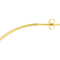 Olas d'Oro - 14K Yellow Gold 60mm Hoop Post Earrings