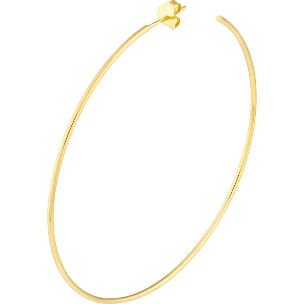 Olas d'Oro - 14K Yellow Gold 60mm Hoop Post Earrings