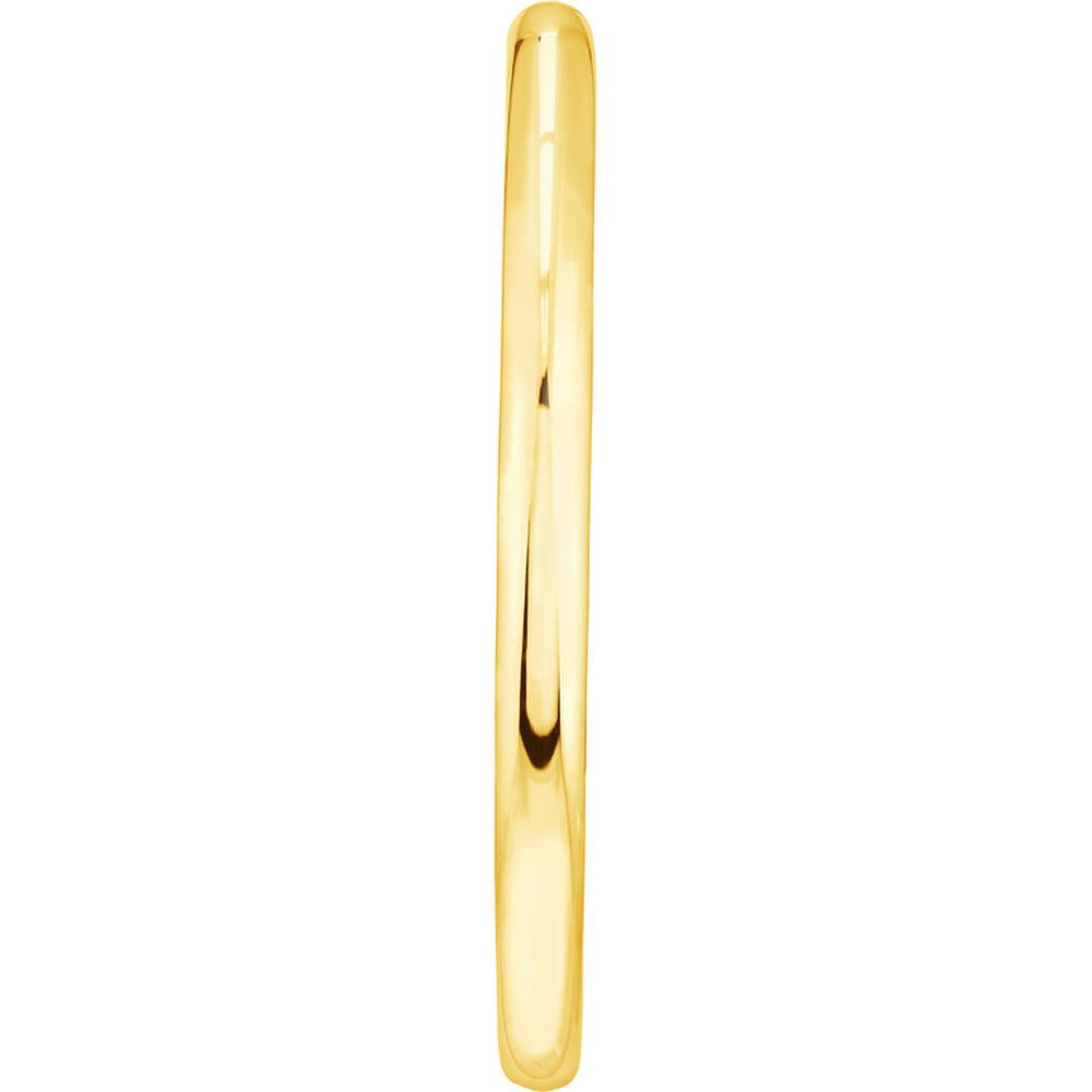 Olas d'Oro - 14K Yellow Gold 60mm Tube Hoop Earrings - 8.80 Grams Total Weight