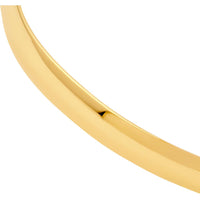 Olas d'Oro - 14K Yellow Gold 6mm Flat Oval Tube Bangle - 5.40 Grams
