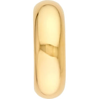 Olas d'Oro - 14K Yellow Gold 6mm Polished Open Hoop Earrings - 2.10 Grams Total Weight