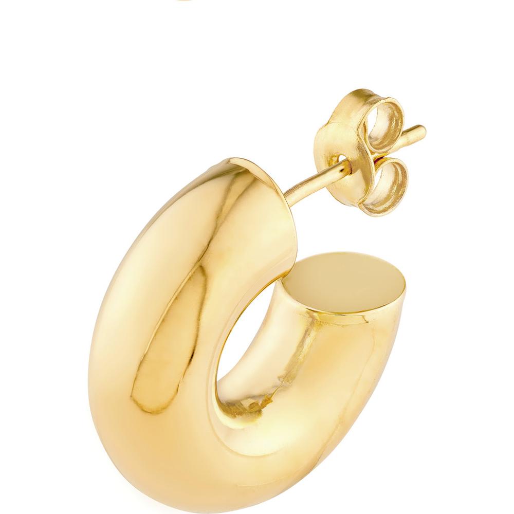 Olas d'Oro - 14K Yellow Gold 6mm Polished Open Hoop Earrings