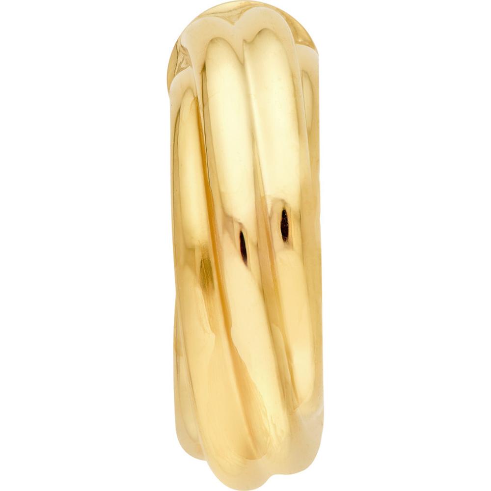 Olas d'Oro - 14K Yellow Gold 6mm Twisted Open Hoop Earrings