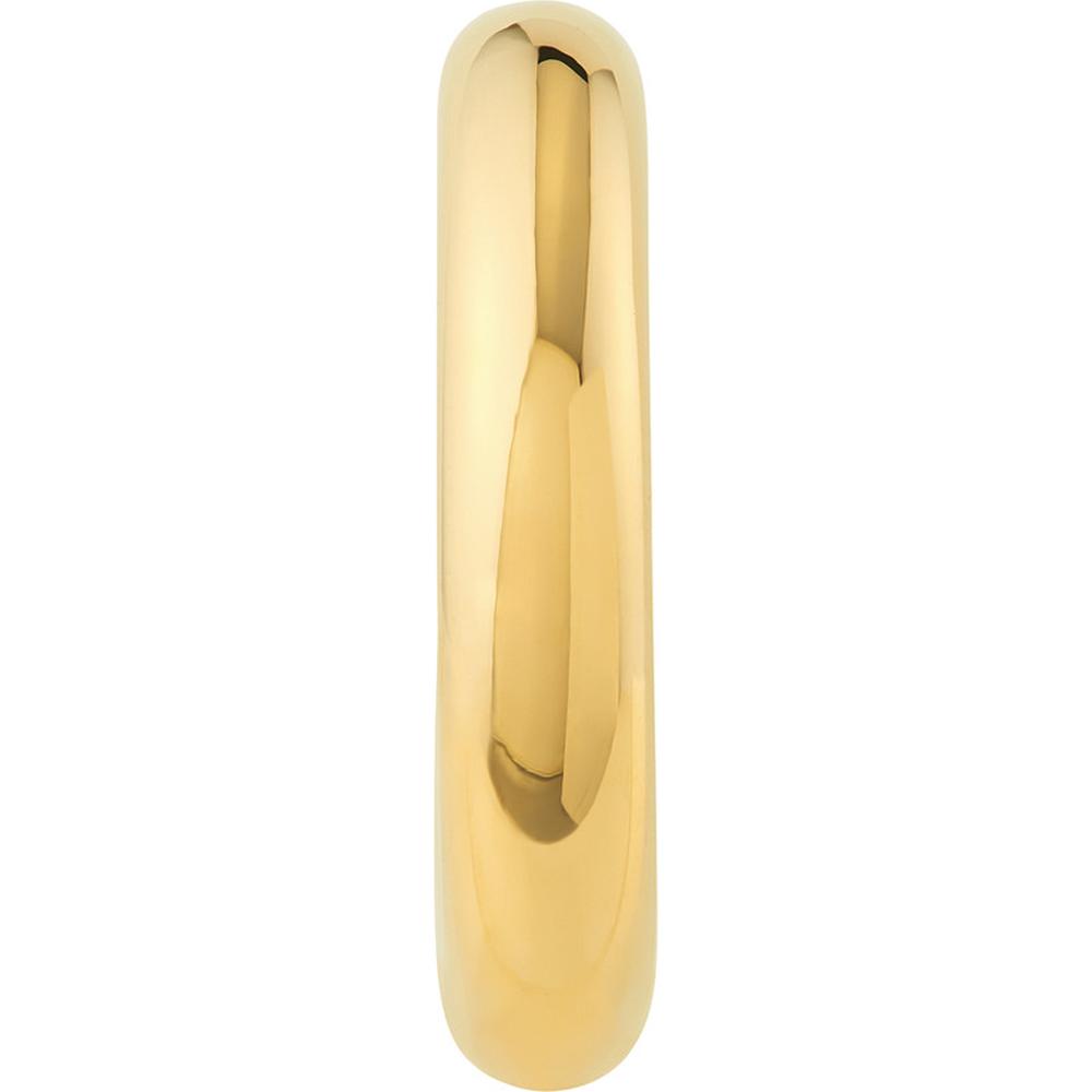 Olas d'Oro - 14K Yellow Gold 6x30mm Polished Open Hoop Earrings