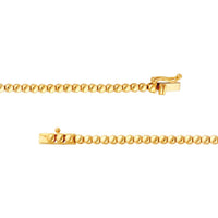 Olas d'Oro - 14K Yellow Gold 7-1/2 Carat Total Diamond Lariat Necklace