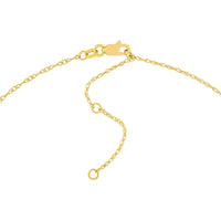Olas d'Oro - 14K Yellow Gold 7mm Vertical Roman Numeral Pendant Necklace