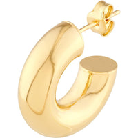 Olas d'Oro - 14K Yellow Gold 8mm Polished Open Hoop Earrings - 2.90 Grams Total Weight