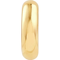 Olas d'Oro - 14K Yellow Gold 8mm Polished Tubular Hoop Earrings - 2.14 Grams Total Weight
