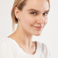 Olas d'Oro - 14K Yellow Gold 8mm Textured Ball Stud Earrings