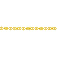 Olas d'Oro - 14K Yellow Gold Adjustable Anklet with Polished Full Disks - 4mm Width