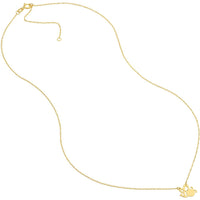 Olas d'Oro - 14K Yellow Gold Adjustable Bee Pendant Necklace for Women