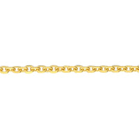 Olas d'Oro - 14K Yellow Gold Adjustable Diamond-Cut Cable Choker Necklace - 1.77 Grams