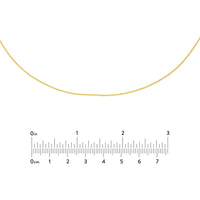 Olas d'Oro - 14K Yellow Gold Adjustable Diamond-Cut Cable Choker Necklace - 1.77 Grams
