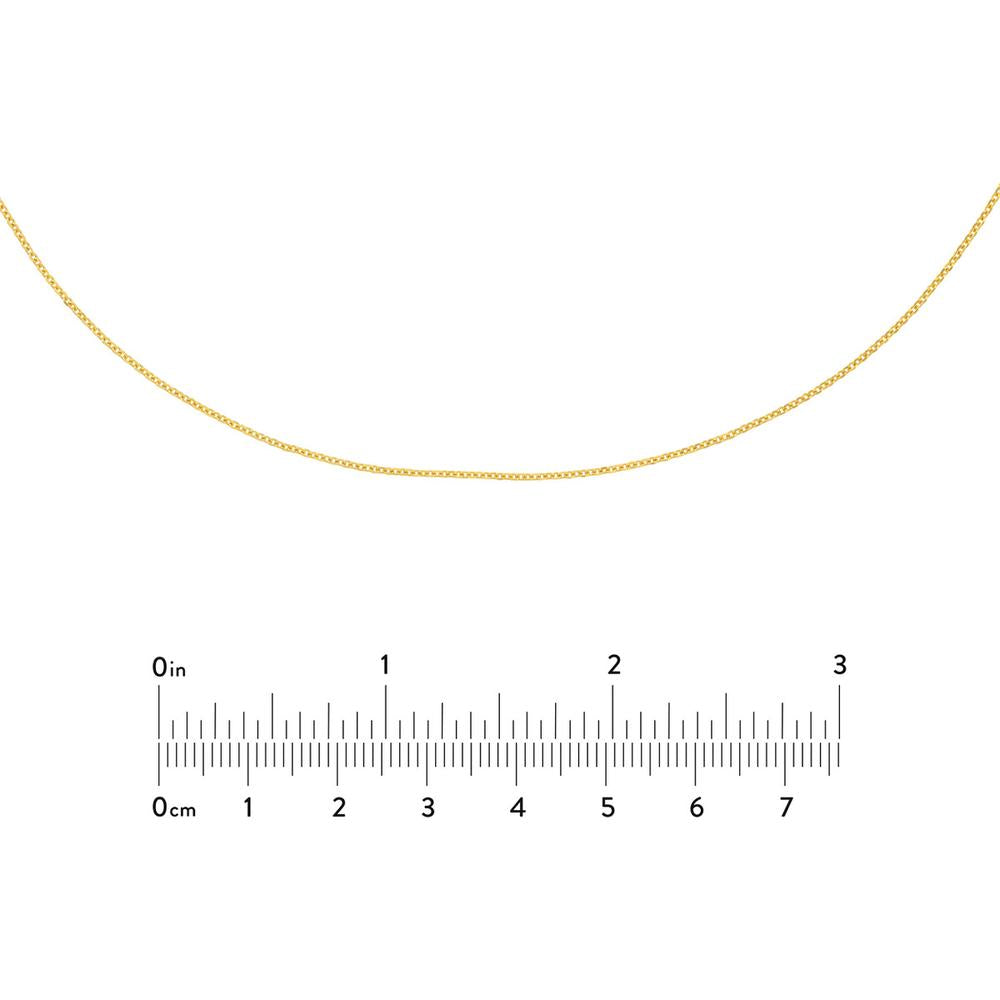 Olas d'Oro - 14K Yellow Gold Adjustable Diamond-Cut Cable Choker Necklace - 1.77 Grams