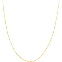 Olas d'Oro - 14K Yellow Gold Adjustable Figaro Chain Necklace for Children 1.28mm, 13-15 inches