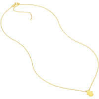 Olas d'Oro - 14K Yellow Gold Adjustable Hamsa Pendant Necklace - 1.00 Grams