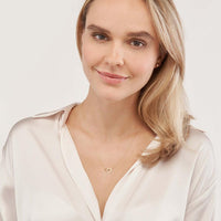 Olas d'Oro - 14K Yellow Gold Adjustable Interlocked Circles Pendant Necklace