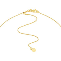 Olas d'Oro - 14K Yellow Gold Adjustable Mini Disc Dangle Choker Necklace