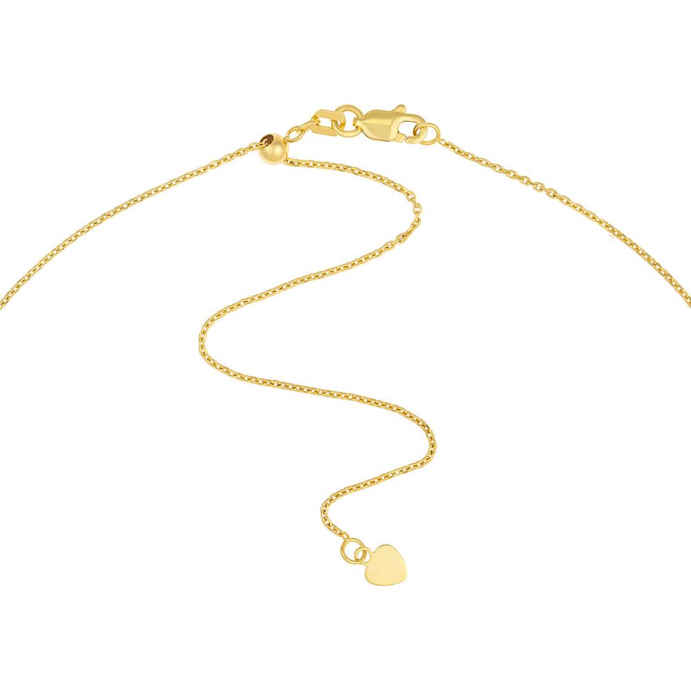 Olas d'Oro - 14K Yellow Gold Adjustable Mini Disc Dangle Choker Necklace