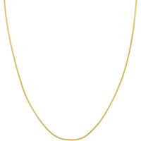 Olas d'Oro - 14K Yellow Gold Adjustable Popcorn Chain Necklace with Silicone Slider Bead - 22 Inch