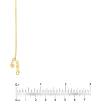 Olas d'Oro - 14K Yellow Gold Adjustable Popcorn Chain Necklace with Silicone Slider Bead - 22 Inch