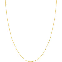 Olas d'Oro - 14K Yellow Gold Adjustable Rope Chain Necklace with Silicone Slider - 22" - 3.25 Grams
