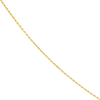 Olas d'Oro - 14K Yellow Gold Adjustable Rope Chain Necklace with Silicone Slider - 22" - 3.25 Grams