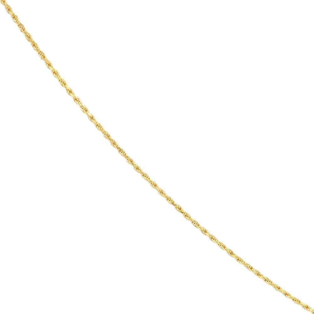 Olas d'Oro - 14K Yellow Gold Adjustable Rope Chain Necklace with Silicone Slider - 22" - 3.25 Grams