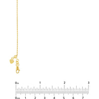 Olas d'Oro - 14K Yellow Gold Adjustable Rope Chain Necklace with Silicone Slider - 22" - 3.25 Grams