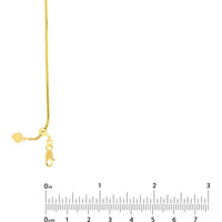 Olas d'Oro - 14K Yellow Gold Adjustable Snake Chain Necklace with Slider - 22" Length