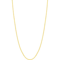Olas d'Oro - 14K Yellow Gold Adjustable Square Wheat Chain Necklace - 18 Inches