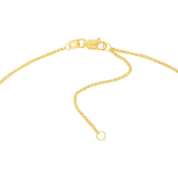 Olas d'Oro - 14K Yellow Gold Adjustable Square Wheat Chain Necklace - 18 Inches
