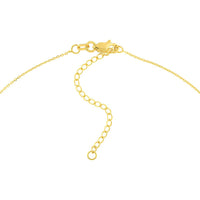Olas d'Oro - 14K Yellow Gold Adjustable Y-Necklace with Two Bezel-Set Diamonds - 0.06 Carat Total Diamond Weight
