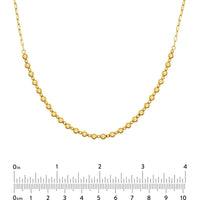 Olas d'Oro - 14K Yellow Gold Alternating Bead Station Necklace - 6.31 Grams