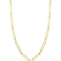 Olas d'Oro - 14K Yellow Gold Alternating Length Long Link Chain Necklace - 21.51 Grams