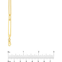 Olas d'Oro - 14K Yellow Gold Alternating Length Long Link Chain Necklace - 21.51 Grams