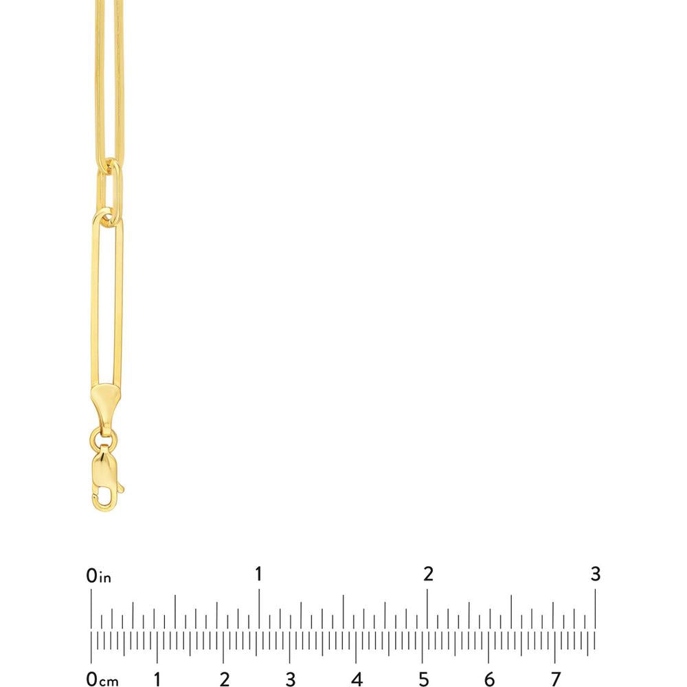 Olas d'Oro - 14K Yellow Gold Alternating Length Long Link Chain Necklace - 21.51 Grams
