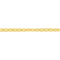 Olas d'Oro - 14K Yellow Gold Anchor Chain Anklet - 10 Inches, 3.11 Grams Weight